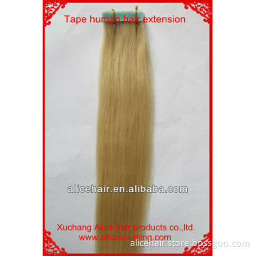 Wholesale price indian remy tape hair extension